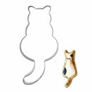 Cute Cat Shaped Aluminium Mold Sugarcraft Cake Cookie Mould Baking Pastry A6E1
