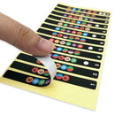 Guitar Scale Stickers For Electric Guitar Colorful Black Stickers N7M3