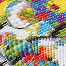 Full Drills 5D Diy Diamond Painting Kit,Spring Landscape Embroidery Cross S