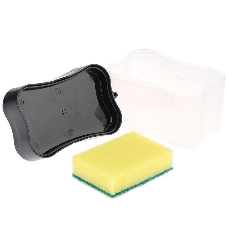 Soap Pump Dispenser with Sponge Holder Container Manual Press Soap OrganizeSEAU
