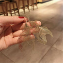 1 Pair Metal Hollow Goldfish Dangle Earring Fashion Women Party Jewelry Gifts