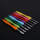 Soft Handle 8pcs Colorful Aluminium Crochet Hooks Knitting Needls Set