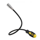 LED lights and magnetically flexible magnetic pickups