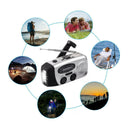 Household Outdoor Emergency Radio Hand Crank Solar Weather Radio Portable