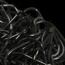 5X(100 Pieces Black Teeth Supports Hook Fishing Hooks 5