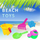5pcs Kids Beach Sand Water Play Toys Bucket Spade Shovel Rake Set Gifts