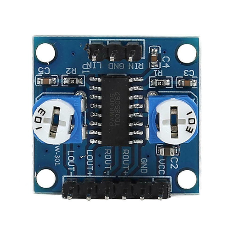 PAM8406 5Wx2 Stereo 2 Way Digital Amplifier Board w/Volume Potentiometer
