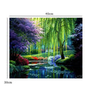 River Scenery Painting Embroidery DIY 5D Full Drill Diamond Cross Stitch
