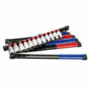 6Pcs Industrial Abs Socket Wrenchs Holder Adjustable Mountable Socket Rail