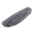1 Roll Round Cotton Threads Stringing Cords Gray for DIY Crafts Decorative
