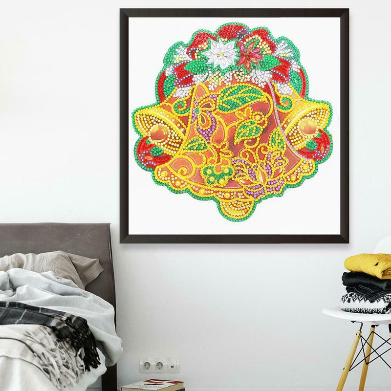 5D DIY Special Shaped Diamond Painting Christmas Bell Embroidery Mosaic Kit