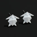 Fashion Women Geometric Folden Ear Stud Creative Earrings Jewelry Casual Gift