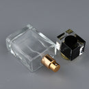 2pcs Empty Glass Perfume Bottles Aftershave Spray Containers 50ml