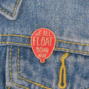 Clown Red Balloon Enamel Badge Brooch Lapel Pin Denim Shirt Bag Jewelry Gift JR