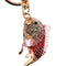 Exquisite Crystal Fish Keychains Holder Goldfish Purse Bag Pendant Keyrings #gib