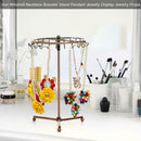 Iron Windmill Earring Display Rack Bracelet Necklace Stand Jewelry Showcase