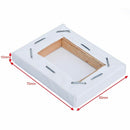 10Pcs White Blank Mini Stretched Artist Canvas Art Board Acrylic Oil Paint 5x7cm