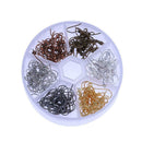 120pcs/Lot 6 Colors Earring Hook Coil Ear Wire for Jewelry Making