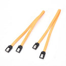 2PCS Dual-chip SATA Data Cable Hard Drive Serial SATA Data Cable With Buckle 3c
