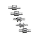 2 Pack 10MM/0.4Inch Chrome Aluminium Fuel Non-return One Way Check Valve Oil