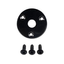 Metal Round Jack Plate Guitar Output Jack Plug Socket for Guitar Bass Black