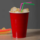 100 pcs Disposable Drinking Straws, Plastic Drinking Straws for Birthday, W