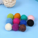 10pcs/lot 2cm DIY Wool Felt Balls Round Wool Felt Balls Pom Poms Mixed ColorBX