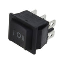2pcs 6 Pin DPDT ON-OFF-ON 3 Position Snap in Rocker Switch 15A/250V 20A/125