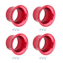 4Pcs 2inch Air Intake Trumpet Velocity Stack Adapter for Carburetor Carb Red