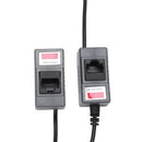 2 x CCTV Camera UTP BNC Male to RJ45 5.5x2.1MM Power Video Balun TransceiverF8C3