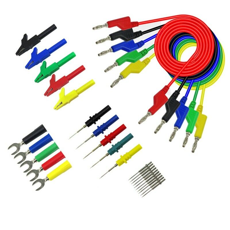 P1036B 4Mm Banana To Banana Plug Test Lead Kit For Multimeter Match Alligat