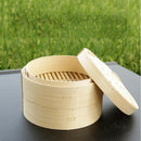 2X Natural Bamboo Steamer Lid Classic Rice Buns   Steamer Lid 7.1inch