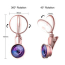 Selfie Ring Light With Hd Fisheye Wide Angle Macro Lens Flash Led Camera Ph M9X4