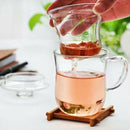 Transparent Clear Glass Milk Mug Coffee Tea Cup Teapot Kettle With Tea Infu
