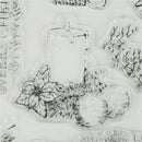 Xmas trees and candles Scrapbooking Album Card Decor Diary Craft Clear Stamps JR