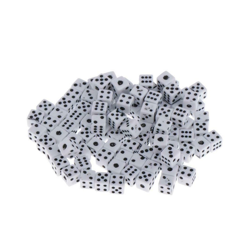 100pcs 6 Sided Dice 5mm For Dungeons And Dragons Party Table Games
