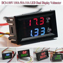 Dual LED Digital Display Ammeter Voltmeter LCD Panel Amp Volt Meter 10A DC 100V