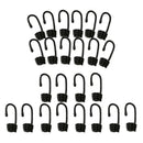24Pcs Spiral Wire Bungee Spring Hooks 6mm Clips For Canoe Covers Sunshades