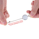 1pc Resilience Steel Wire Rope Retractable Alarm Key Ring Elastic KeychainT kaTO