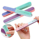 5Pcs/Set Seven-Sided Polishing File Nail Tool Creative Printing Nail File S