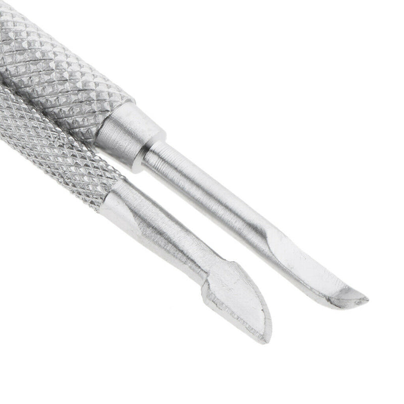 Stainless Steel Nail Cuticle Spoon Pusher Remover Cutter Nipper Clipper Set