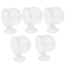 5x Glass Feeding Cup   Feeder Shrimp Red Worms Food for Aquarium Seam