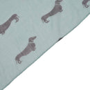 Sausage Dachshund Dog Animal Ladies Scarf Shawl Soft Feel 180 x 90cm Green