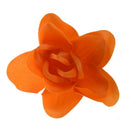 6 Pcs Rose Flower Scented Bath Soap Petals Orange w Heart Shape Box