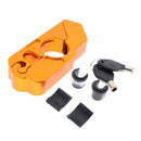 Golden Motorcycle Handlebar Bar Grip Brake Lever Lock Anit Theft Security