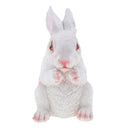 Decorative Garden Rabbit Statue Squatting Bunny Statues Ornament White