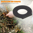Stainless Steel Outdoor Survival Camping Scraper Flint Equipments (Black) A