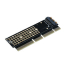 M.2 NVMe SSD NGFF TO PCIE 3.0 X16 X4 Adapter Card M Key Slot Full Speed +Black
