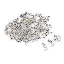 52Pcs DIY Letters Charm Pendant Jewelry Finding for Bracelet Necklace Making,