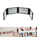 Foldable Type Makeup Mirror Pocket Red 4 Folds Panel Expandable 4 Mirror N0Z2